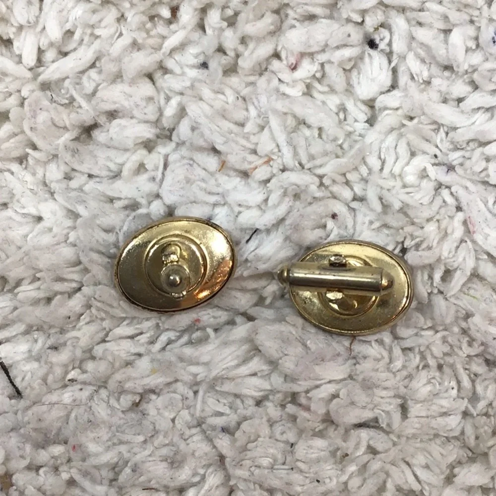 Vintage Anson fly fishing tie clip & cuff links set